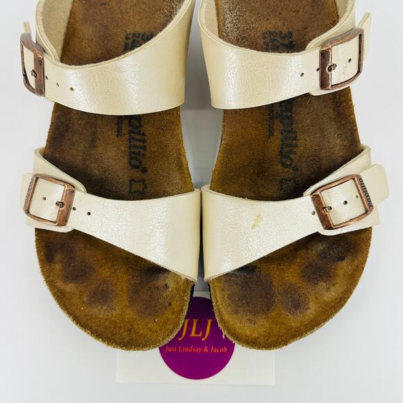 Papillio Birkenstock Women's Dorothy Pearl Birko Flor Wedges Size 37 EU/ 6 US - Picture 4 of 12